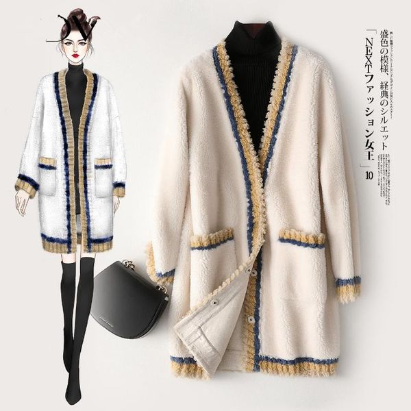 coat fur real winter jacket women clothes 2020 sheep shearling wool coat female jacket korean outwear manteau femme my, Black
coat fur real winter jacket women clothes 2020 sheep shearling wool coat female jacket korean outwear manteau femme my, Black