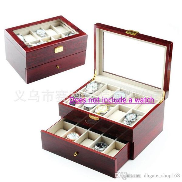 solid wood watches box jewelry collection boxs collection box display storage box, Black;blue