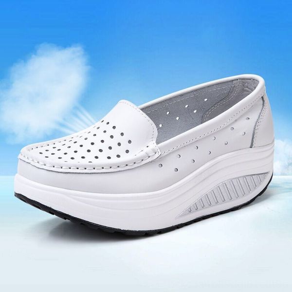 qsr pumps woman shoe summer genuine leather cutout breathable swing dress white nurse shoes wedges heighten mother shoes, Black
qsr pumps woman shoe summer genuine leather cutout breathable swing dress white nurse shoes wedges heighten mother shoes, Black
