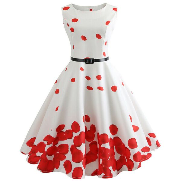 summer womens vintage dress ladies floral print sleeveless belt swing dress, Black;gray
summer womens vintage dress ladies floral print sleeveless belt swing dress, Black;gray