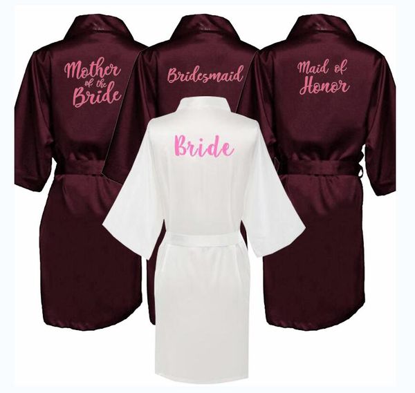 rb91 fashion silk bride of mother robe with gold letter women short satin wedding kimono sleepwear get ready robes, Black;red
rb91 fashion silk bride of mother robe with gold letter women short satin wedding kimono sleepwear get ready robes, Black;red