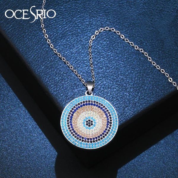 ocerio zircon silver chain necklaces women color cz round pendant turkey evil eye necklace silver turkish jewelry gold nke-n89
ocerio zircon silver chain necklaces women color cz round pendant turkey evil eye necklace silver turkish jewelry gold nke-n89