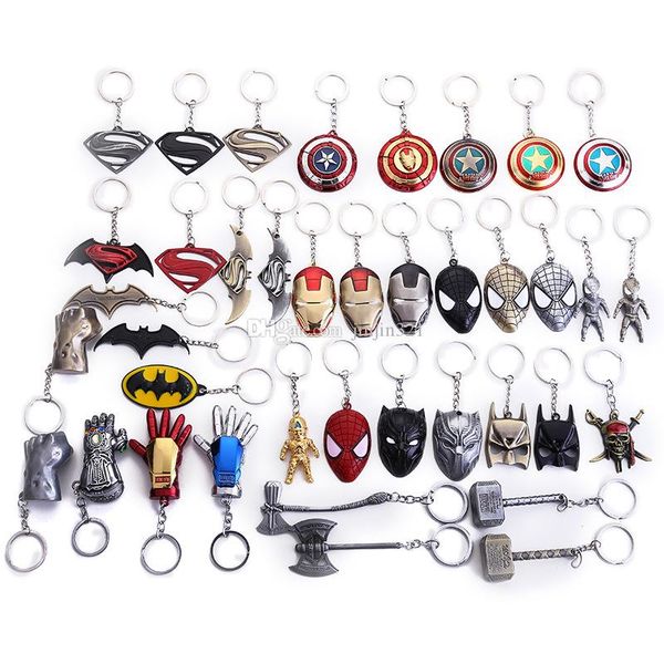 40 styles metal keychain iron man thanos infinity gloves mask marvel universe series spiderman alloy keyring accessories
40 styles metal keychain iron man thanos infinity gloves mask marvel universe series spiderman alloy keyring accessories