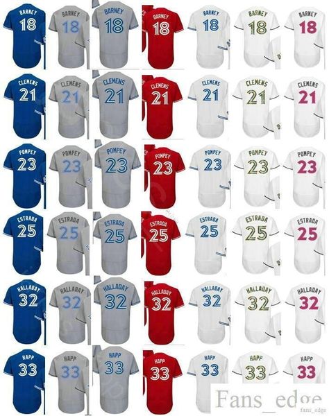 Wholesale Stitched #18 Darwin Barney 21 Roger Clemens 23 Dalton Pompey 25 Marco Estrada 32 Roy Halladay 33 J.A. Happ Baseball Jersey
Wholesale Stitched #18 Darwin Barney 21 Roger Clemens 23 Dalton Pompey 25 Marco Estrada 32 Roy Halladay 33 J.A. Happ Baseball Jersey