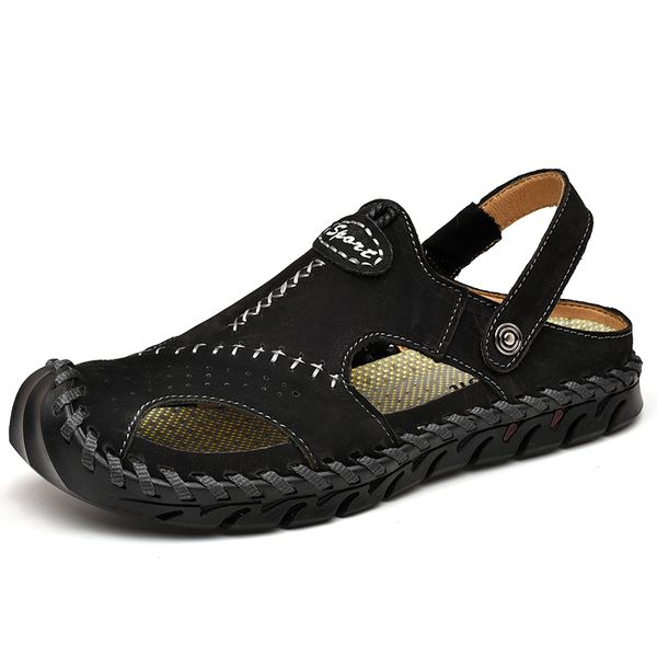 high-quality men's sandals 2020 new selling sleeve large size beach shoes men's summer roman beach casual shoes, Black
high-quality men's sandals 2020 new selling sleeve large size beach shoes men's summer roman beach casual shoes, Black