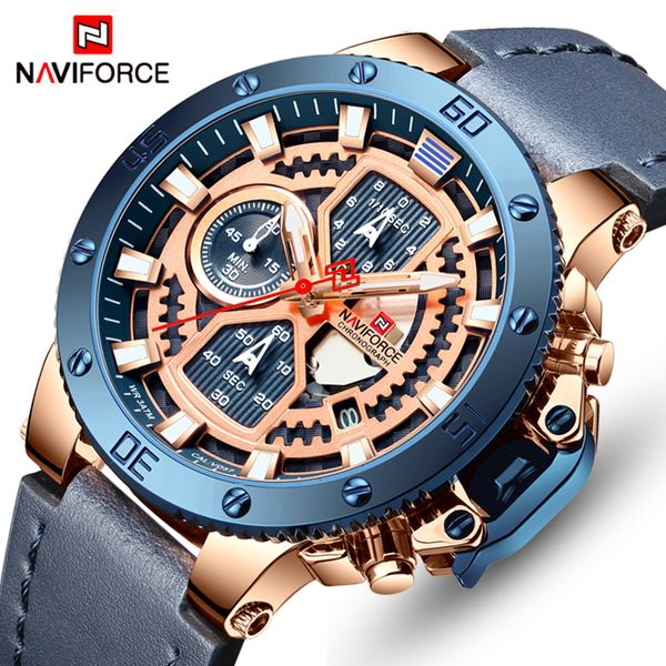 naviforce 2019 new men's fashion outdoor sports quartz watches men waterproof watch relogio masculino, Slivery;brown
naviforce 2019 new men's fashion outdoor sports quartz watches men waterproof watch relogio masculino, Slivery;brown