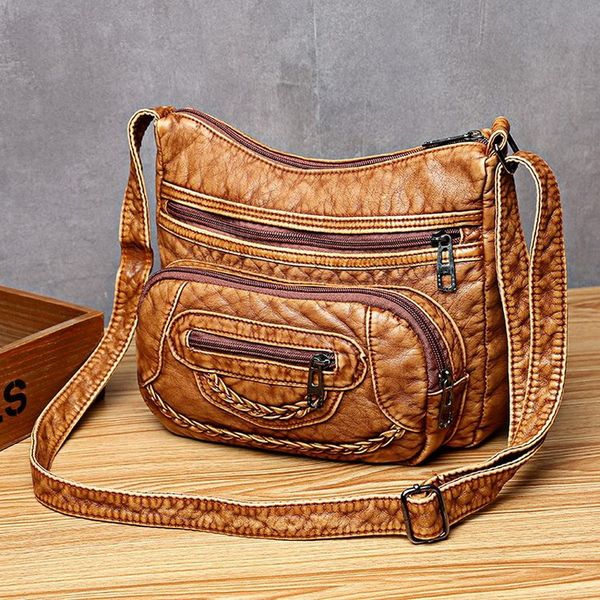 fashion for handbags women bags 2020 vintage crossbody pu leather black soft washed messenger flap bag
fashion for handbags women bags 2020 vintage crossbody pu leather black soft washed messenger flap bag