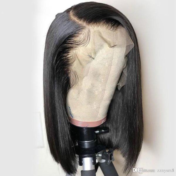 short bob wig peruvian straight lace front human hair wigs with pre plucked with baby hair remy lace wig full end, Black
short bob wig peruvian straight lace front human hair wigs with pre plucked with baby hair remy lace wig full end, Black