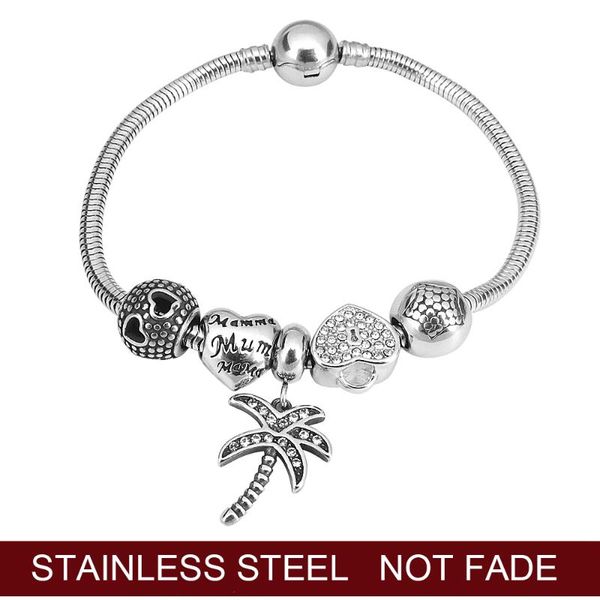 charm bracelets silver color palm tree bracelet for women hawaii beach jewelry stainless steel friendship femme gifts, Golden;silver
charm bracelets silver color palm tree bracelet for women hawaii beach jewelry stainless steel friendship femme gifts, Golden;silver