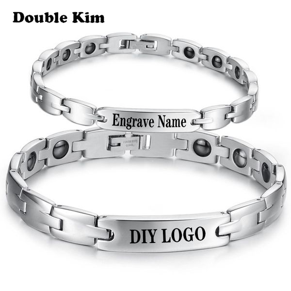 classic men's women customized bracelet couple stainless steel material diy engrave word bracelet fashion customized jewelry, White
classic men's women customized bracelet couple stainless steel material diy engrave word bracelet fashion customized jewelry, White