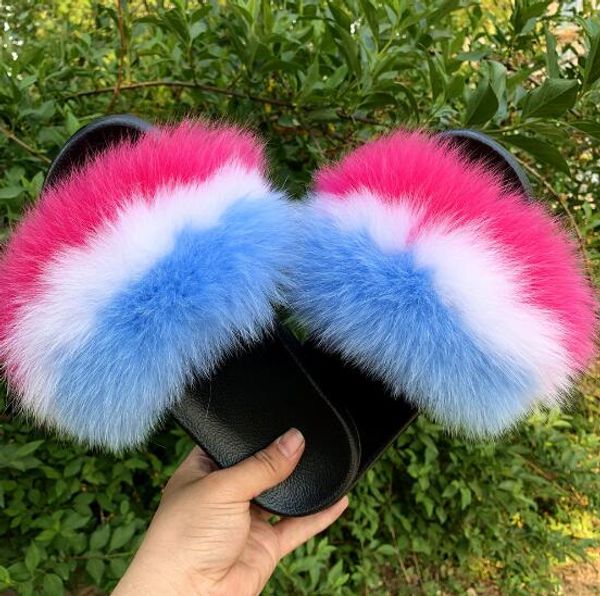 women summer real fur slippers fashion flat slides comfortable plush sandals furry fur slippers brand, Black
women summer real fur slippers fashion flat slides comfortable plush sandals furry fur slippers brand, Black