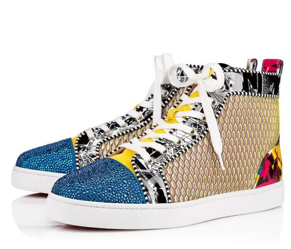 men high-red bottom shoes real calfskin leahter ac seavaste orlato sneaker with spikes strass luxury weeding shoes with box, Black
men high-red bottom shoes real calfskin leahter ac seavaste orlato sneaker with spikes strass luxury weeding shoes with box, Black