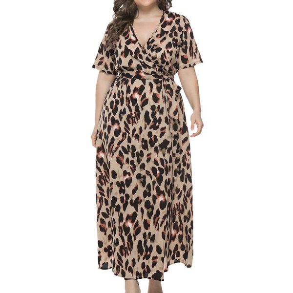 jaycosin 2019 new summer women dresses fashion plus size leopard short sleeve sashes v-neck party long sundress 905617, Black;gray
jaycosin 2019 new summer women dresses fashion plus size leopard short sleeve sashes v-neck party long sundress 905617, Black;gray