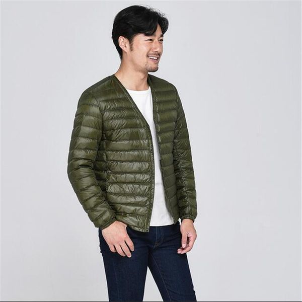 and new autumn spring ultra-light 90% white duck down parkas lightweight warm v-neck slim short jacket men, Black
and new autumn spring ultra-light 90% white duck down parkas lightweight warm v-neck slim short jacket men, Black