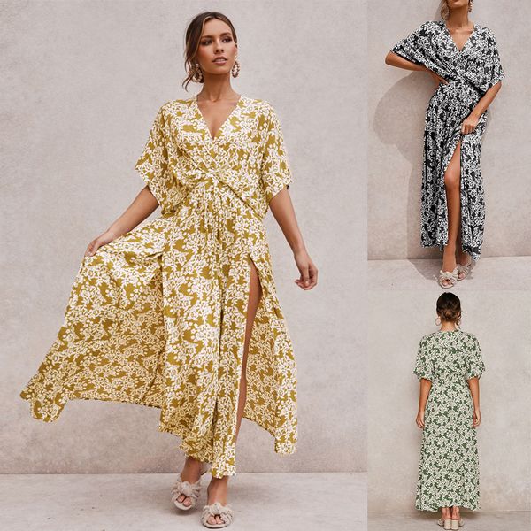 женщины лето цветочный принт глубокий v образным вырезом с коротким рукавом boho holiday beach style split flowy party maxi dress, Black;gray
женщины лето цветочный принт глубокий v образным вырезом с коротким рукавом boho holiday beach style split flowy party maxi dress, Black;gray