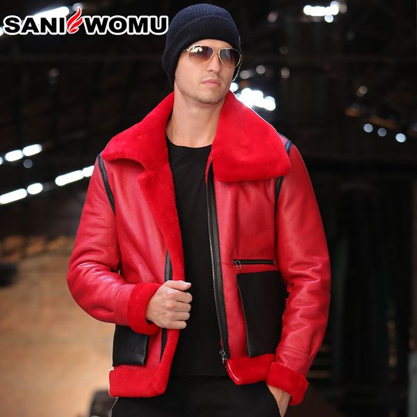 real sheepskin fur shearling overcoat for man b3 flight coat thick short genuine leather coat for male turn down collar, Black
real sheepskin fur shearling overcoat for man b3 flight coat thick short genuine leather coat for male turn down collar, Black
