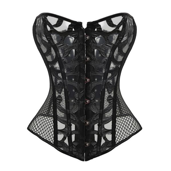 faux leather mesh corset plus size gothic corset and bustier elastic net hollow out flowers design buckles closure corselet 8124, Black;white
faux leather mesh corset plus size gothic corset and bustier elastic net hollow out flowers design buckles closure corselet 8124, Black;white