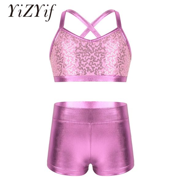 yizyif girls shiny sequins tank bra outfit spaghetti shoulder straps tankini with bottoms set for ballet dance gym workout, Black;red
yizyif girls shiny sequins tank bra outfit spaghetti shoulder straps tankini with bottoms set for ballet dance gym workout, Black;red