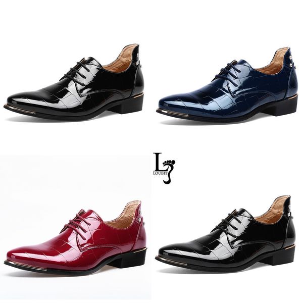 men's patent leather dress shoes crocodile embossed pu leather fashion men shoes male business wedding brogue shoes, Black
men's patent leather dress shoes crocodile embossed pu leather fashion men shoes male business wedding brogue shoes, Black