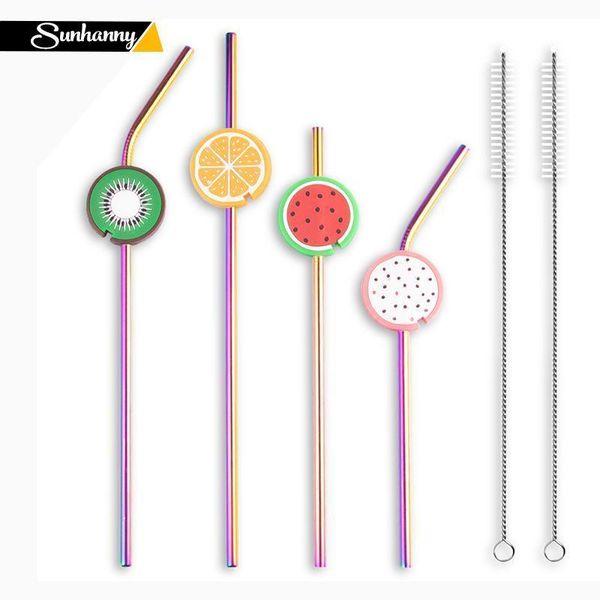 sunhanny 4pcs reusable drinking straw 18 8 304 stainless steel metal straws with cleaner brush and storage pouch
sunhanny 4pcs reusable drinking straw 18 8 304 stainless steel metal straws with cleaner brush and storage pouch