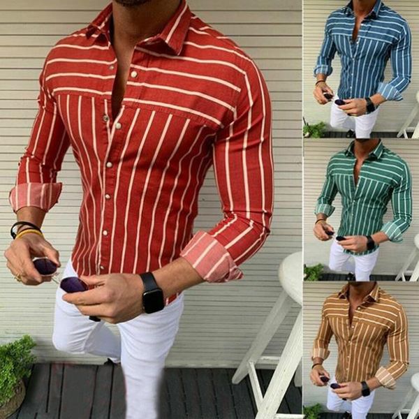 men casual shirts 2019 autumn new fashion striped man long sleeve cotton slim fit casual business button shirt, White;black
men casual shirts 2019 autumn new fashion striped man long sleeve cotton slim fit casual business button shirt, White;black