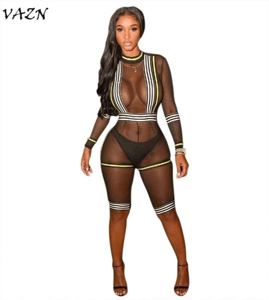 vazn fashionable popular 2018 style women playsuit solid hollow out o-neck full sleeve bodycon romper y095, Black;white
vazn fashionable popular 2018 style women playsuit solid hollow out o-neck full sleeve bodycon romper y095, Black;white