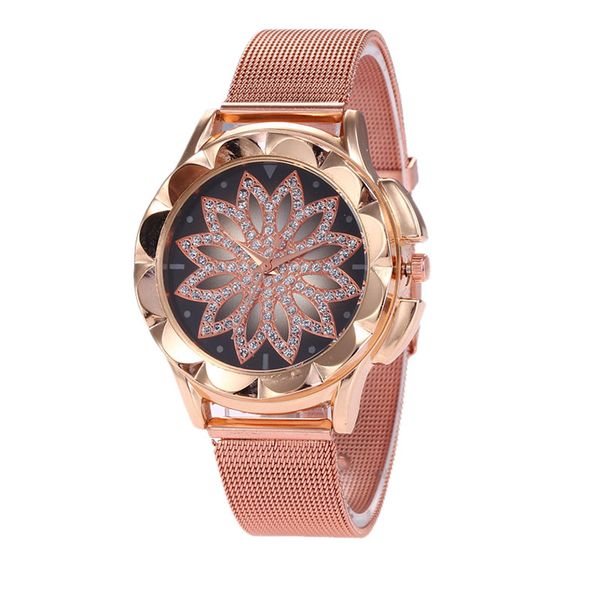 lotus flower rhinestone gold alloy watches fashion simple women mesh watch casual wrist watch for christmas gift, Slivery;brown
lotus flower rhinestone gold alloy watches fashion simple women mesh watch casual wrist watch for christmas gift, Slivery;brown