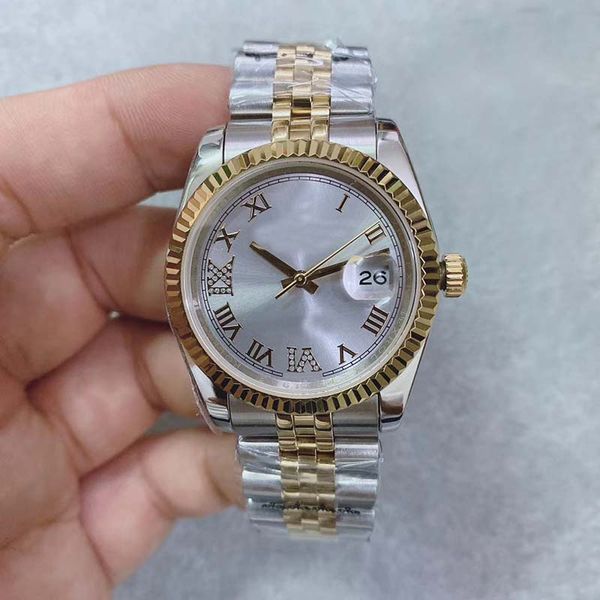 31mm u1 women watch automatic movement date sliver dial ceramic just 316 stainless band, Slivery;golden
31mm u1 women watch automatic movement date sliver dial ceramic just 316 stainless band, Slivery;golden