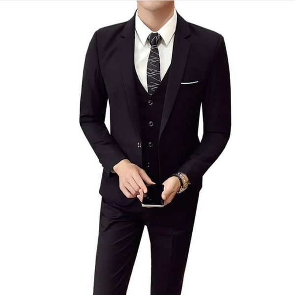jacket+pant+vest) custom slim fit men wedding suit male 3 pieces set korean version blazers business formal costume casual party, White;black
jacket+pant+vest) custom slim fit men wedding suit male 3 pieces set korean version blazers business formal costume casual party, White;black