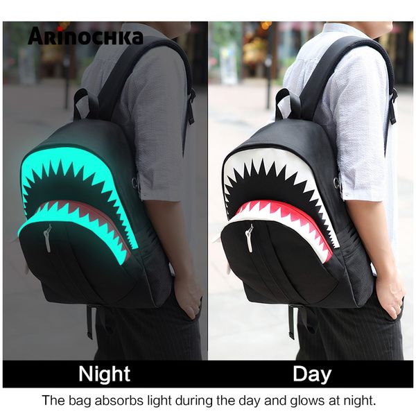 big mouth shark luminous school backpack for boys and girls men usb charge travel bolsa mochila 2018 fashion student school bags t200114
big mouth shark luminous school backpack for boys and girls men usb charge travel bolsa mochila 2018 fashion student school bags t200114