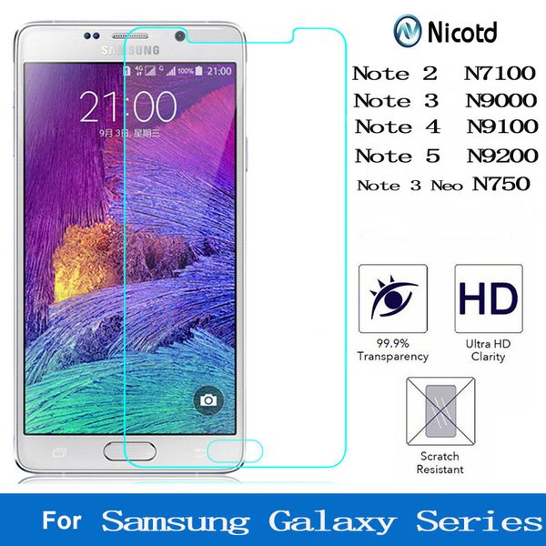 nicotd 9h clear tempered glass for samsung galaxy note 2 3 4 5 neo for galaxy n7100 n9000 n9100 n750 n9200 screen protector film
nicotd 9h clear tempered glass for samsung galaxy note 2 3 4 5 neo for galaxy n7100 n9000 n9100 n750 n9200 screen protector film