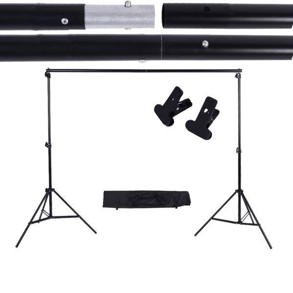 2x3m pgraphy background stand support system crossbar kit for p studio muslin backdrop paper canvas with clamps carry bag
2x3m pgraphy background stand support system crossbar kit for p studio muslin backdrop paper canvas with clamps carry bag