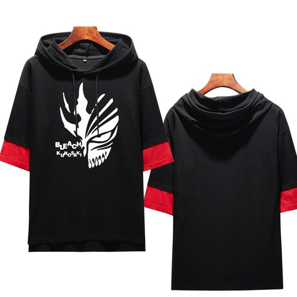 anime hoodie bleach kurosaki ichigo cosplay short sleeve patchwork pullover fashion men summer hooded sweatshirt clothing, Black
anime hoodie bleach kurosaki ichigo cosplay short sleeve patchwork pullover fashion men summer hooded sweatshirt clothing, Black