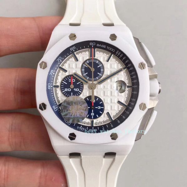 highest quality chronograph work 44mm 26402ce cal 3126 white ceramic ring self-winding sapphire glass original pin buckle engraved version, Slivery;brown
highest quality chronograph work 44mm 26402ce cal 3126 white ceramic ring self-winding sapphire glass original pin buckle engraved version, Slivery;brown