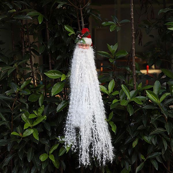 christmas santa long beard led light doll hanging pendant party tree livingroom bedroom home wall decoration family friends gift