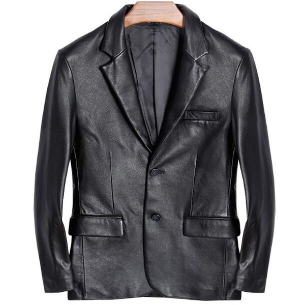 mens leather suit jacket motorcycle 100% natural genuine real sheepskin slim fit classic italian formal blazers black male coat
mens leather suit jacket motorcycle 100% natural genuine real sheepskin slim fit classic italian formal blazers black male coat