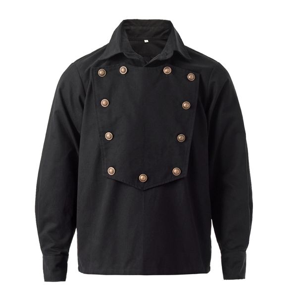 men's watchmaker bib shirt vintage red black steampunk victorian old westerns cowboys costume cotton airship shirts, Black;red
men's watchmaker bib shirt vintage red black steampunk victorian old westerns cowboys costume cotton airship shirts, Black;red