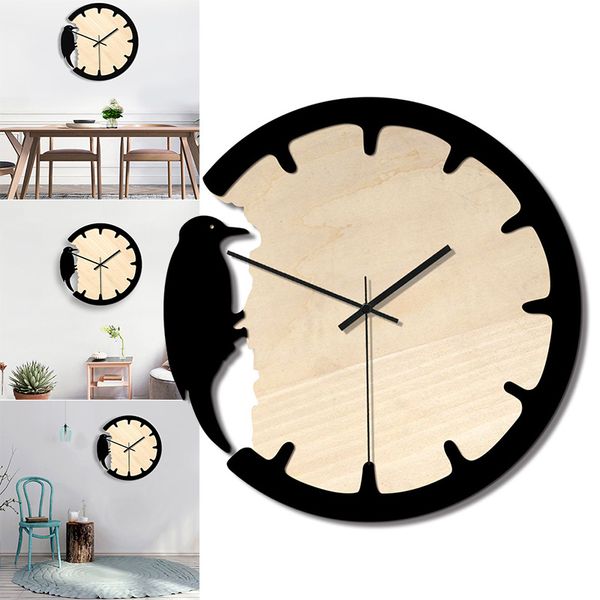 high wall clock woodpecker decoration acrylic european style for home bedroom office uej
high wall clock woodpecker decoration acrylic european style for home bedroom office uej