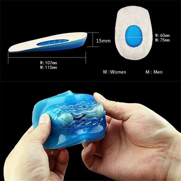 selling 3 pairs silicone heel orthopedic insoles with cloth surface for bone spurs pain relief -b5, Black
selling 3 pairs silicone heel orthopedic insoles with cloth surface for bone spurs pain relief -b5, Black
