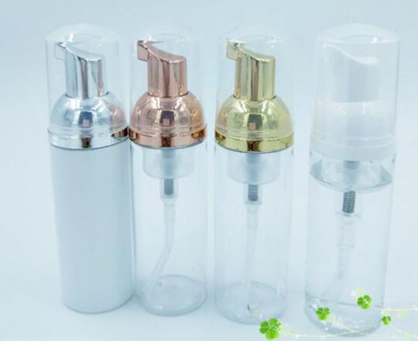Mousse bottle 30/50/80ML gold, silver, rose gold, white pump head transparent foam bottle