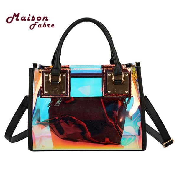 2pcs multi-function color pvc messenger bag women zipper transparent satchels handbag girl laser shoulder bag luxury bolsas
2pcs multi-function color pvc messenger bag women zipper transparent satchels handbag girl laser shoulder bag luxury bolsas