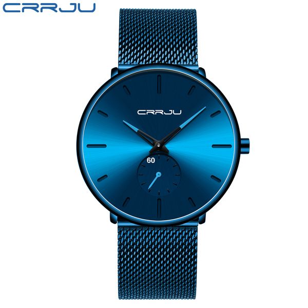 crrju fashion blue men watch luxury brand minimalist ultra-thin quartz watch casual waterproof clock relogio masculino, Slivery;brown
crrju fashion blue men watch luxury brand minimalist ultra-thin quartz watch casual waterproof clock relogio masculino, Slivery;brown