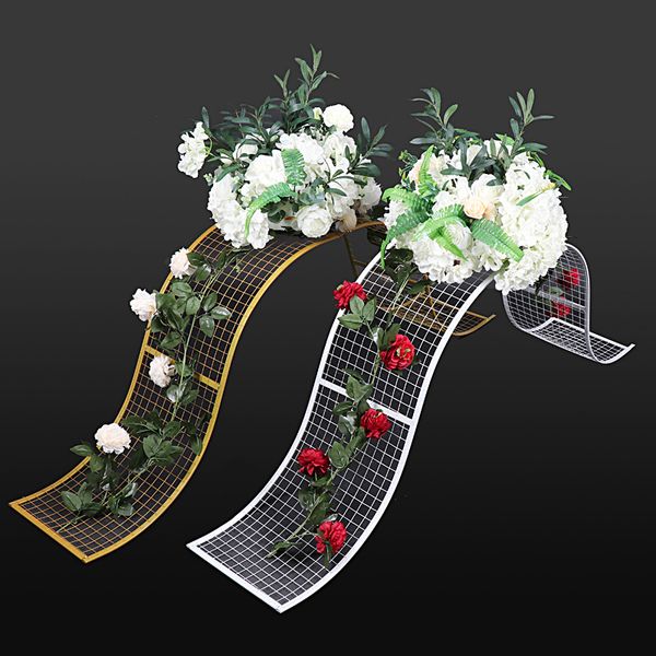 wrought iron wedding props decorative grid s-shaped wave road lead background frame geometric party t set layout decoration
wrought iron wedding props decorative grid s-shaped wave road lead background frame geometric party t set layout decoration