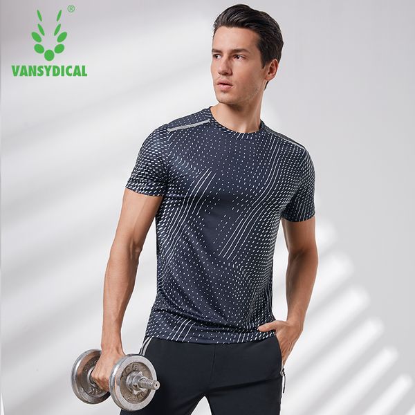 running jerseys vansydical men printing short sleeve sport active wear for gym clothing breathable workout shirt quick dry, Black;blue
running jerseys vansydical men printing short sleeve sport active wear for gym clothing breathable workout shirt quick dry, Black;blue