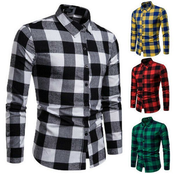 2020 new shirts for men men's slim fit casual shirt long sleeve dress shirts plaid cotton shirt -2xl, White;black
2020 new shirts for men men's slim fit casual shirt long sleeve dress shirts plaid cotton shirt -2xl, White;black