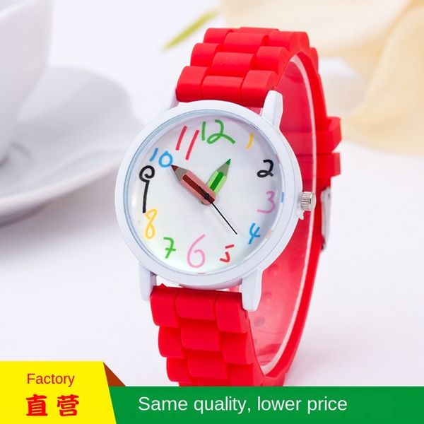 painted silicone pencil white case children's quartz watch silica gel quartz watch watch, Blue
painted silicone pencil white case children's quartz watch silica gel quartz watch watch, Blue