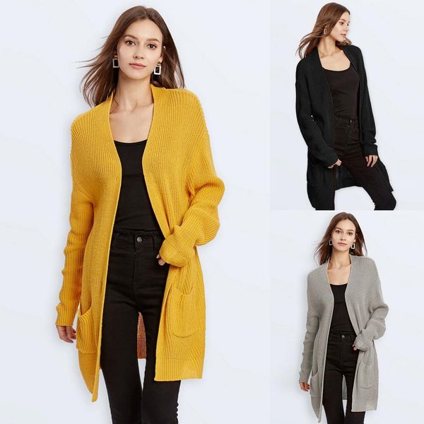 knitted sweater cardigan coat women plus size autumn fashion casual long sleeve solid open front cardigan sueter mujer 2019
knitted sweater cardigan coat women plus size autumn fashion casual long sleeve solid open front cardigan sueter mujer 2019