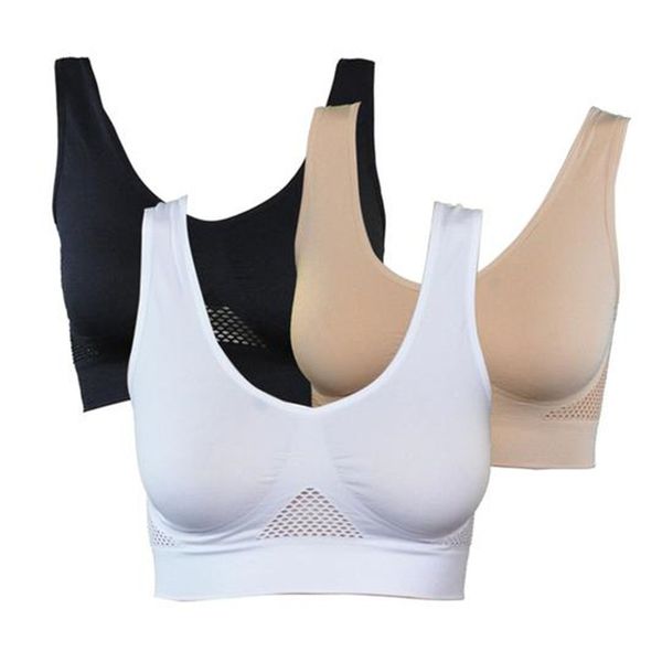 2019 s-3xl large size women new design comfort aire bra hollow mesh breathable yoga underwear shockproof sports support fitness, White;black
2019 s-3xl large size women new design comfort aire bra hollow mesh breathable yoga underwear shockproof sports support fitness, White;black