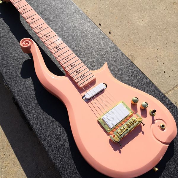 diamond series prince cloud pink peach electric guitar alder body, maple neck,black love symbol markers, wrap arround tailpiece
diamond series prince cloud pink peach electric guitar alder body, maple neck,black love symbol markers, wrap arround tailpiece