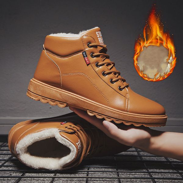 winter men shoes warm plus velvet snow boots mens flat casual cotton shoes high-trend male boots outdoor waterproof walking, Black
winter men shoes warm plus velvet snow boots mens flat casual cotton shoes high-trend male boots outdoor waterproof walking, Black